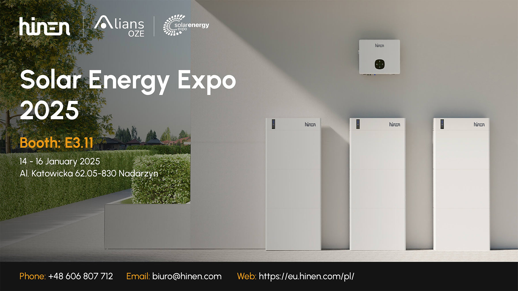 Hinen to Showcase Advanced Energy Storage Solutions at Solar Energy Expo 2025